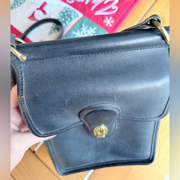 Vintage Coach Murphy Crossbody Bag Black 9930 - Picture 3 of 13